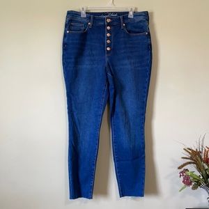 High rise skinny jeans